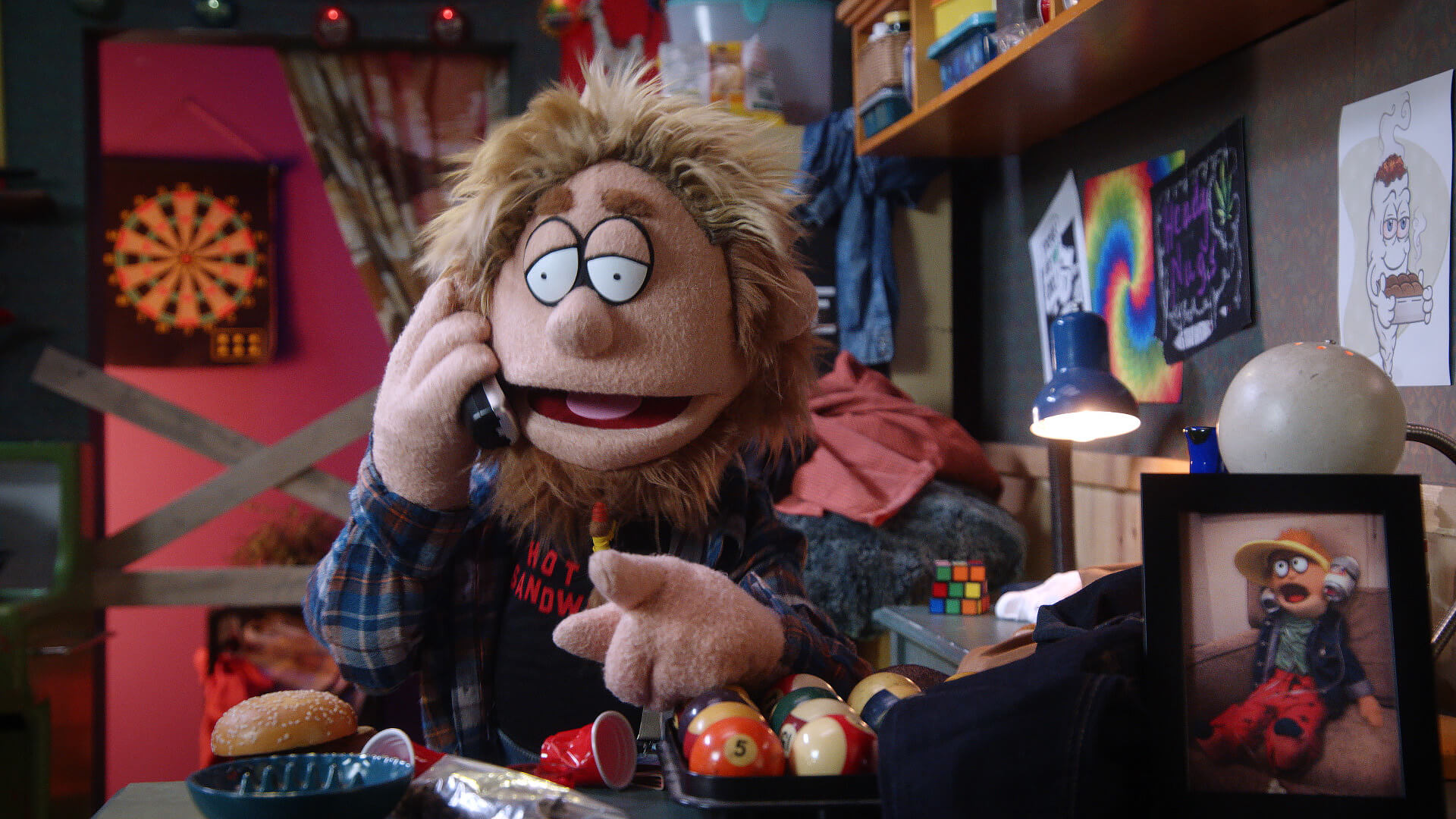 Bobby Fletcher (Jim Florentine) prank calls a debt collector in a sketch directed by Todd Bishop for Crank Yankers