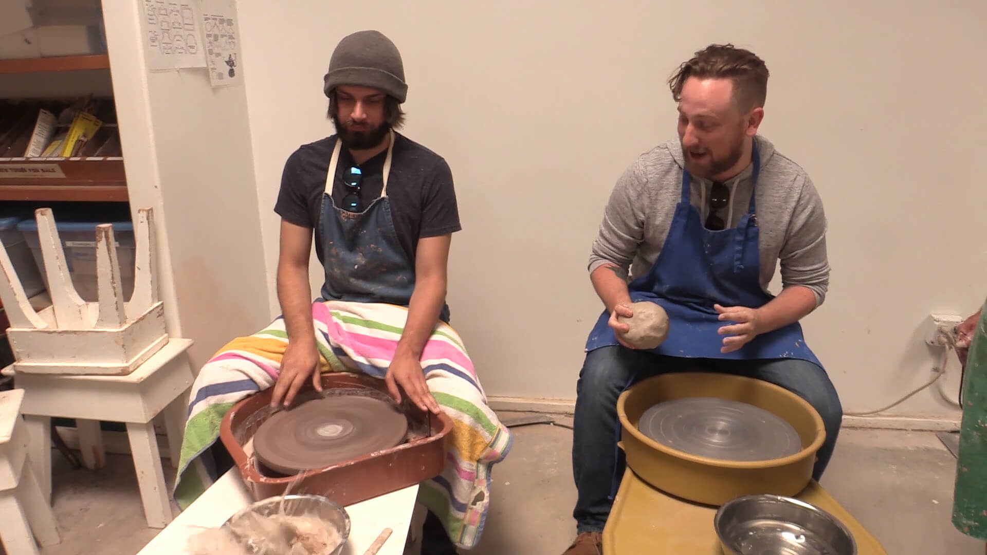 Mike and Alex enjoy pottery from Good Mythical Crew produced by Todd Bishop